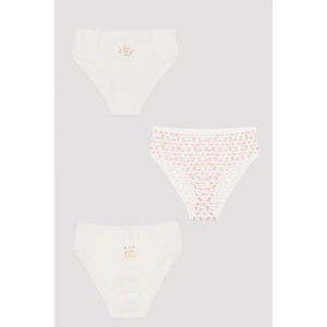 Kız Çocuk Bloom Dance Organic 3'lü Slip Külot