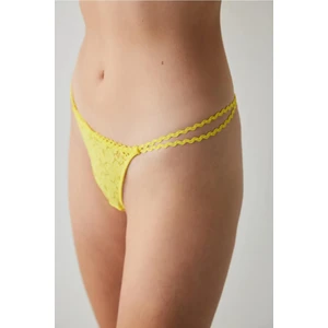 Lace Brazilian Sarı Külot