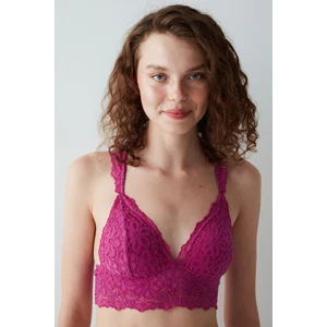 Sole Back Dantelli Fuşya Bralet