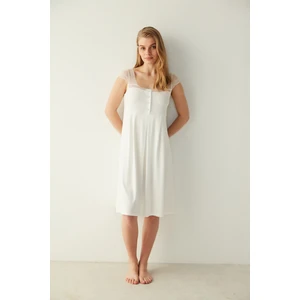 Mama Hamile Beyaz Gecelik