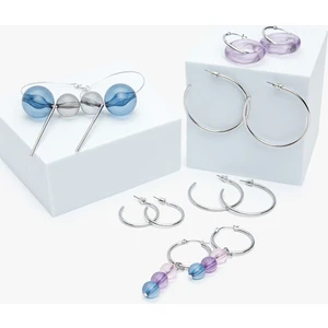 Bel Gümüş Küpe Set