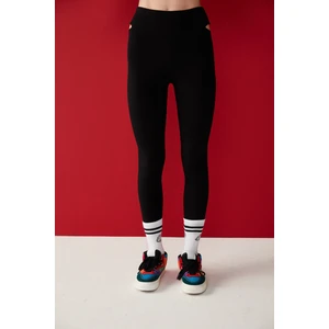 Kesik Detaylı Tayt-keith Haring Koleksiyonu