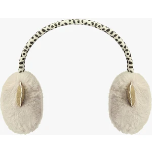 Kız Çocuk Leopar Desenli Ekru Kulaklık