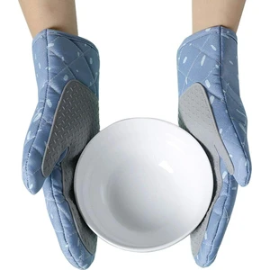 Fırın Eldivenleri 1 Çift Silikon Avuç Içi Isıya Dayanıklı Kaymaz Potholder Eldiven Pişirme, Fırınlama, Izgara Için Uygun (Yurt Dışından)