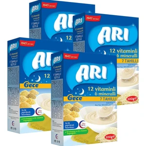 Arı Mama Sütlü 7 Tahıllı Gece Pirinç Unu 200 gr x 4 Adet