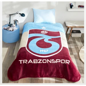 Zorlu Lisanslı Trabzonspor Üç Renk Tek Kişilik Battaniye