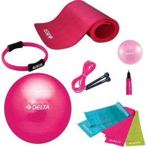 65 cm Top 10 mm Minder Fuşya Pilates Seti - UNC