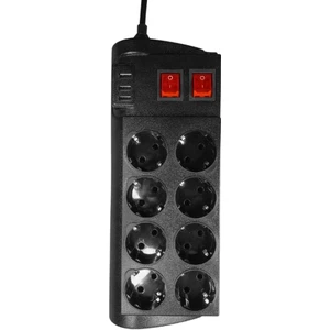 3 USB Akım Çocuk Korumalı 8'li Priz 2 mt Kablo