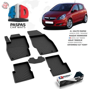 Opel Corsa D 4D Havuzlu Paspas 2007-2014 A+Kalite