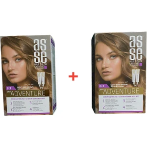 Saç Boyası Seti No:8.3 Renk:Açık Dore Kumral Sette 4 Adet Saç Boyası+150 Ml Oksidan+2 Adet Şampuan+2 Adet Saç Bakım Kremi+2 Çift Eldiven Mevcuttur