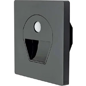 1W Sensörlü Koridor Armatür Siyah Kasa