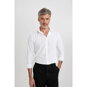 Slim Fit Poplin Uzun Kollu Pamuklu Gömlek R4340AZ23SP