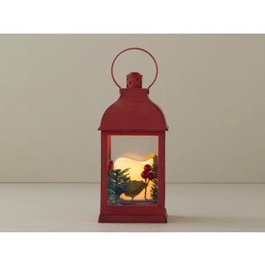 English Home Yılbaşı Twist Fener 10X10X23 cm Kırmızı