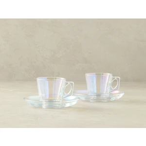 English Home Kyra Cam 4 Parça 2 Kişilik Kahve Fincan Takımı 80 ml Renkli