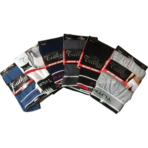 Likralı Boxer Short 6lı Paket