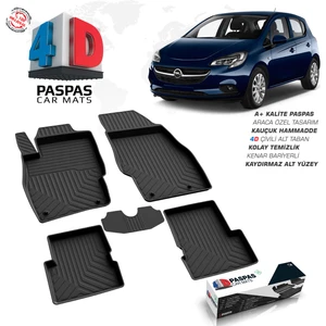Opel Corsa E 4D Havuzlu Paspas 2014 ve Üzeri A+Kalite