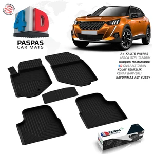 S Dizayn Peugeot 2008 4D Havuzlu Paspas 2019 ve Üzeri