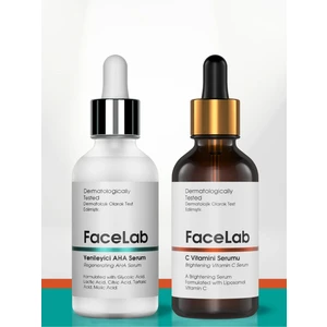 2'li Cilt Bakım Seti - Yenileyici Aha Peeling Serum + C Vitamini Serum