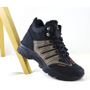 Unisex Kürklü Fermuarlı Trekking Bot