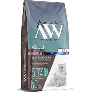 Animal World Beef & Chicken Yetişkin Kedi Maması 15 kg