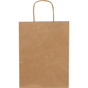 Burgu Saplı Kraft Çanta 18cm x 8cm x 23cm
