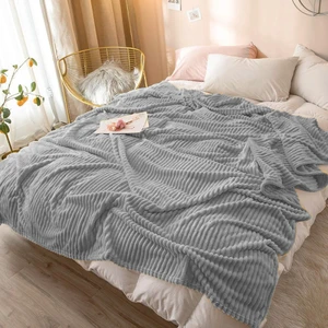 Çift Kişilik Fitilli Yumuşak Dokulu Battaniye 210 x 230 cm