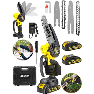 Alman Pro 128 Vf  10AH Akülü Dal Kesme Budama Testere Bıçkı Makinesi Çift Akülü 15CM Ssarı