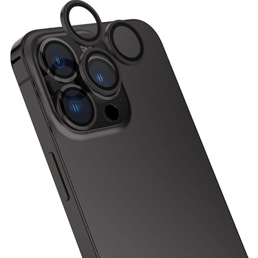 HappyCase iPhone 15 Pro Kamera Lens Koruyucu - Gümüş Fiyatı
