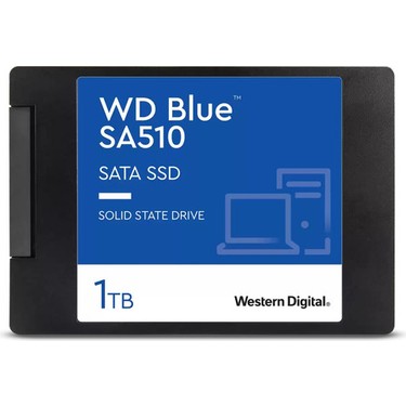 内蔵型SSD WD Blue SATA SSD 1TB SA510 WD Blue SA510 SATA SSD 1 TB 1000 MB/s Okuma 520 MB/s Yazma Fiyatı