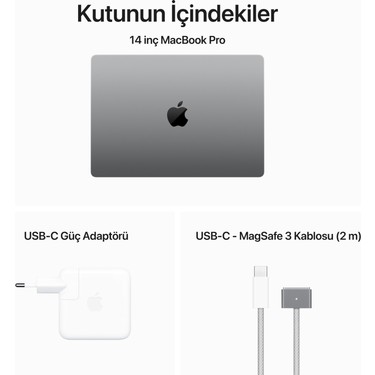 Apple MacBook Pro M3 8GB 1TB SSD macOS 14 Taşınabilir Fiyatı