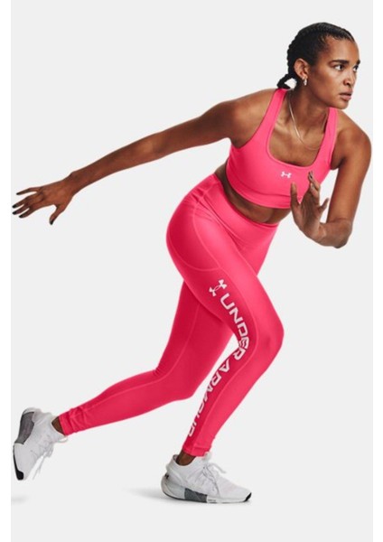 Kadın Heatgear® Tam Boy Sıkı Kesim Pembe Tayt