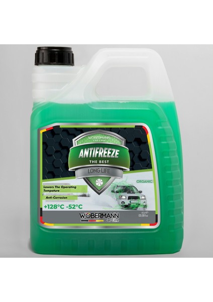 Yeşil Antifriz 4 Mevsim Organik -52°c 4 Lt.
