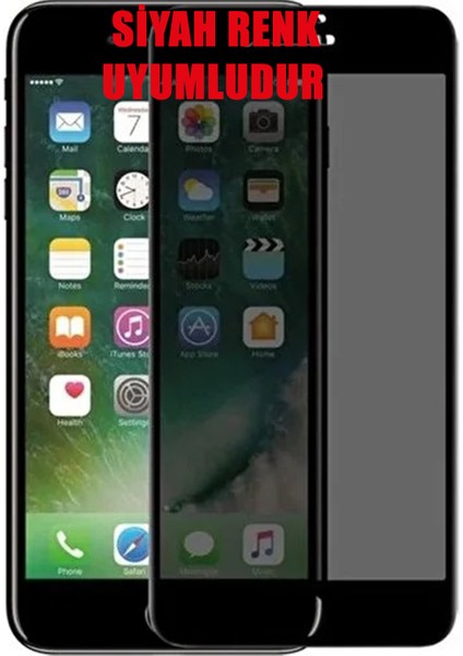 iPhone 7 Plus Hayalet Ekran Koruyucu Tam Kaplayan Gizli Privacy Iphone 7 Plus-Siyah