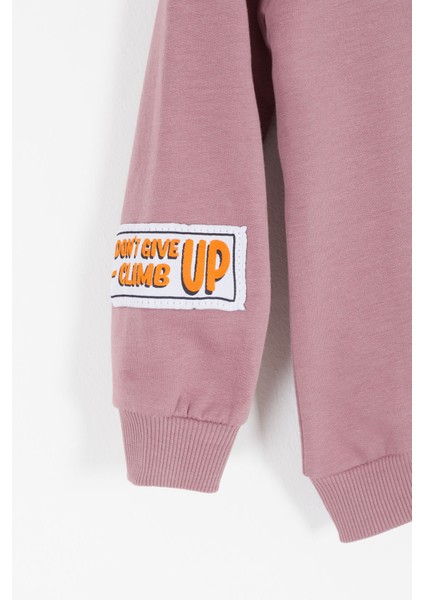 Bordo Harf Nakışlı Çıtçıtlı Erkek Bebek Şardonlu Eşofman Takımı 16797 fiyatları