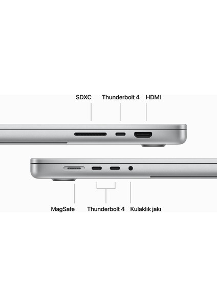 MacBook Pro M3 Max 48GB 1TB SSD macOS 16" Taşınabilir Bilgisayar Gümüş MUW73TU/A