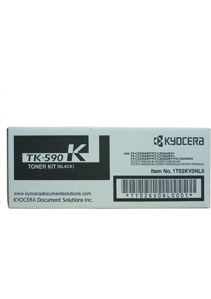 Kyocera Mita TK-590 Siyah Toner Orjinal