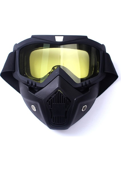 Vintage Rüzgar Geçirmez Yarım Maske Gözlüğü (Yurt Dışından)