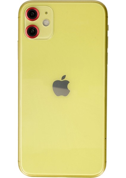 iPhone 11 Kamera Lens Koruyucu - Kırmızı