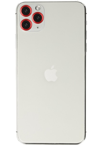 iPhone 11 Pro Kamera Lens Koruyucu - Kırmızı