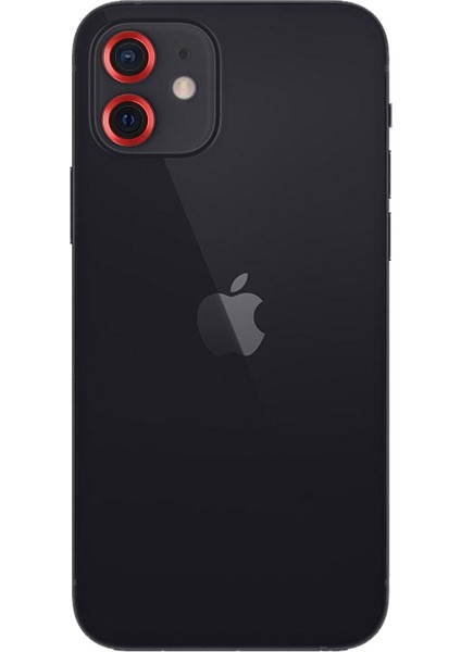 iPhone 12 Kamera Lens Koruyucu - Kırmızı