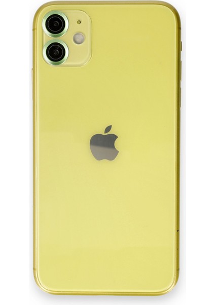iPhone 11 Kamera Safir Lens Koruyucu - Yeşil