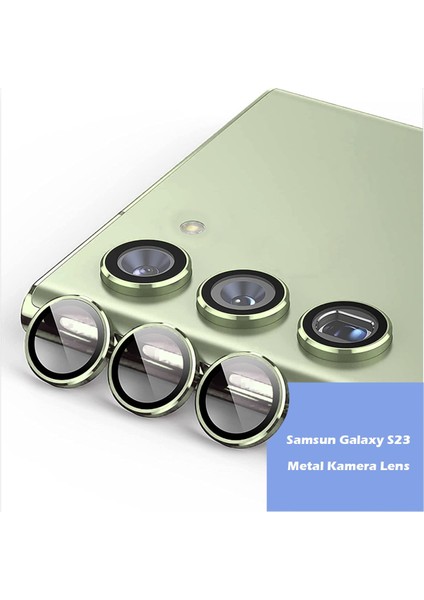  Samsung Galaxy S23 Plus  Kamera Lens Koruyucu  - Koyu Yeşil