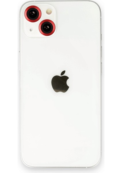 iPhone 14 Kamera Safir Lens Koruyucu - Kırmızı