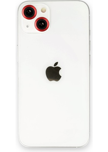 iPhone 13 Mini Kamera Safir Lens Koruyucu - Kırmızı