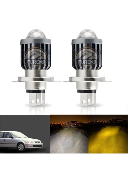 Honda Civic Ies Mercek LED Xenon Uzun - Kısa Çift Renk fiyatları