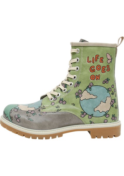 Kadın Vegan Deri Çok Renkli Uzun Bot - Life Goes On Tasarım fiyatları