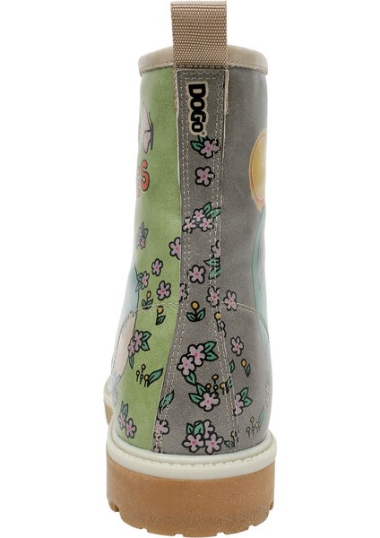 Kadın Vegan Deri Çok Renkli Uzun Bot - Life Goes On Tasarım indirimleri