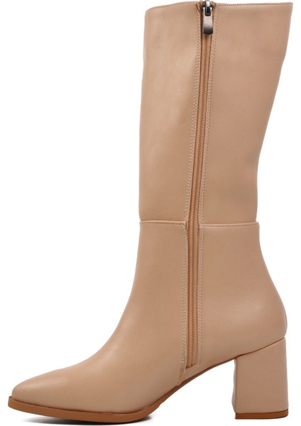 343071 Nude Içi Polarlı Kadın Topuklu Çizme fiyatları