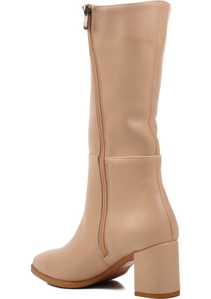 343071 Nude Içi Polarlı Kadın Topuklu Çizme fırsatları