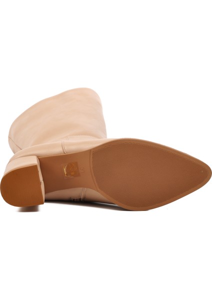 343071 Nude Içi Polarlı Kadın Topuklu Çizme indirimleri